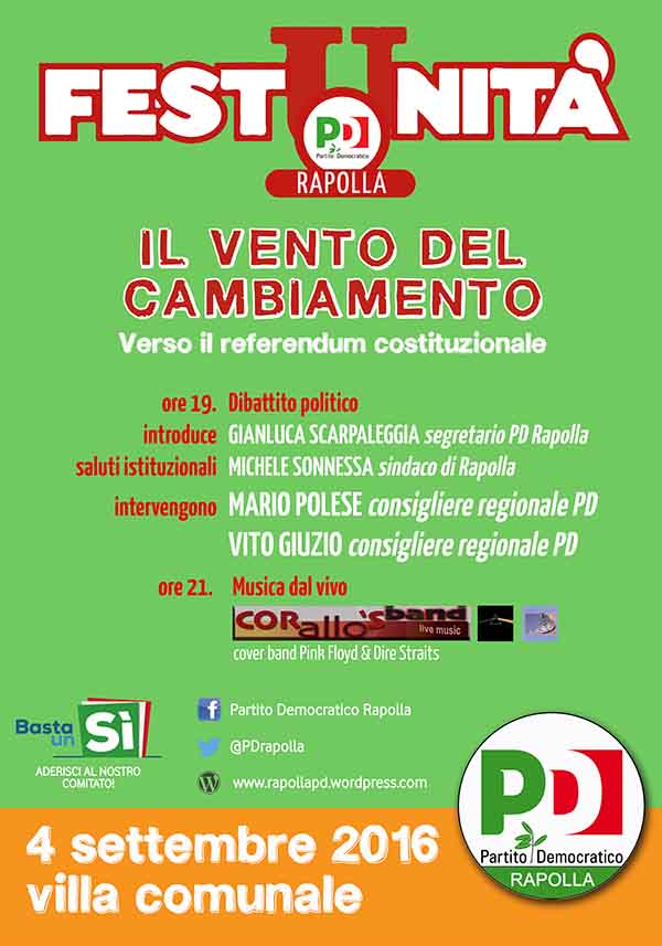 festunità 2016 Rapolla
