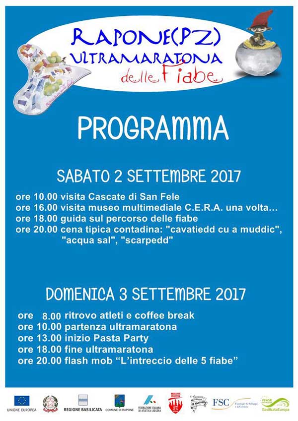 PROGRAMMA 2-3 SETTEMBRE A RAPONE